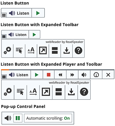 ReadSpeaker buttons